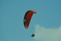 paragliding experience when I was in bhimtal Uttarakhand Royalty Free Stock Photo